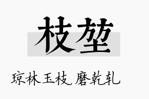 枝堃名字的寓意及含义