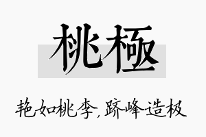 桃极名字的寓意及含义