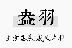 盎羽名字的寓意及含义