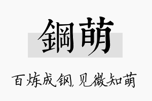 钢萌名字的寓意及含义