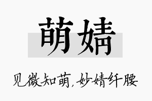 萌婧名字的寓意及含义