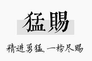 猛赐名字的寓意及含义