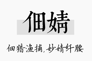 佃婧名字的寓意及含义