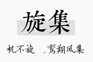 旋集名字的寓意及含义