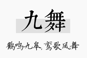 九舞名字的寓意及含义