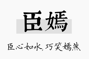 臣嫣名字的寓意及含义