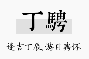 丁骋名字的寓意及含义