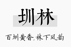 圳林名字的寓意及含义