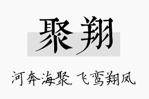 聚翔名字的寓意及含义