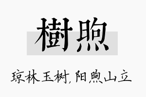 树煦名字的寓意及含义