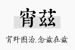 宵兹名字的寓意及含义