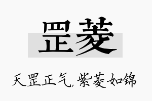 罡菱名字的寓意及含义