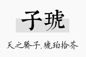 子琥名字的寓意及含义