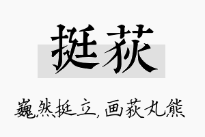 挺荻名字的寓意及含义