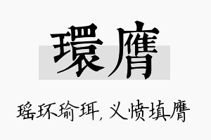 环膺名字的寓意及含义