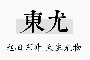 东尤名字的寓意及含义