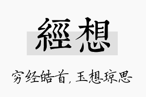 经想名字的寓意及含义