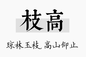 枝高名字的寓意及含义