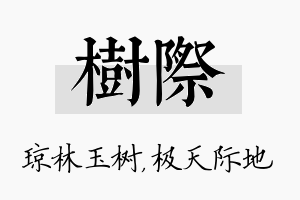 树际名字的寓意及含义