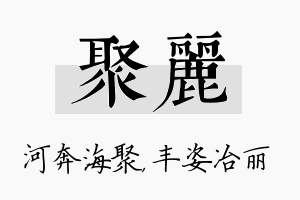 聚丽名字的寓意及含义