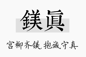 镁真名字的寓意及含义