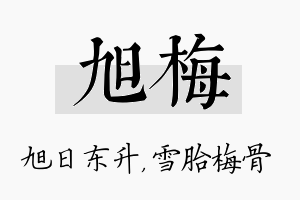 旭梅名字的寓意及含义