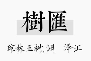 树汇名字的寓意及含义