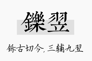 铄翌名字的寓意及含义