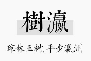 树瀛名字的寓意及含义