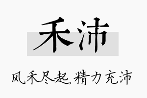 禾沛名字的寓意及含义