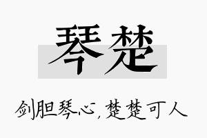 琴楚名字的寓意及含义