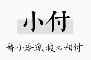 小付名字的寓意及含义