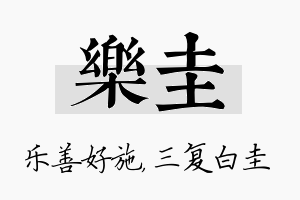 乐圭名字的寓意及含义