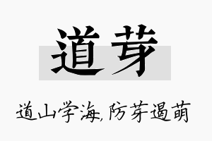 道芽名字的寓意及含义