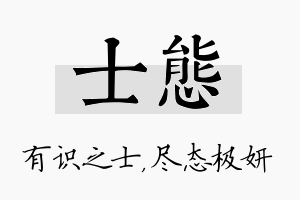 士态名字的寓意及含义