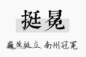 挺冕名字的寓意及含义