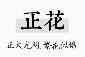 正花名字的寓意及含义