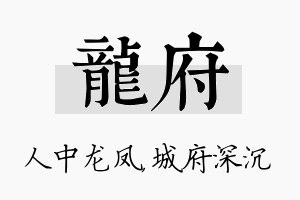 龙府名字的寓意及含义