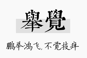 举觉名字的寓意及含义