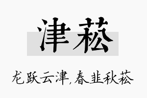 津菘名字的寓意及含义