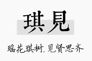 琪见名字的寓意及含义