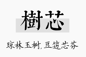 树芯名字的寓意及含义