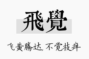 飞觉名字的寓意及含义