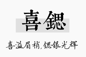 喜锶名字的寓意及含义