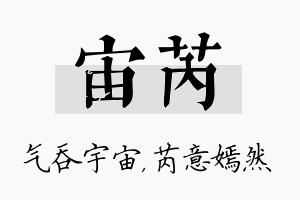 宙芮名字的寓意及含义