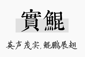 实鲲名字的寓意及含义