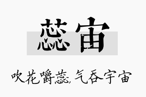 蕊宙名字的寓意及含义