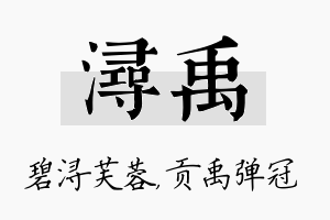 浔禹名字的寓意及含义