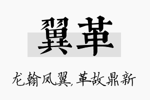 翼革名字的寓意及含义