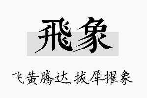 飞象名字的寓意及含义